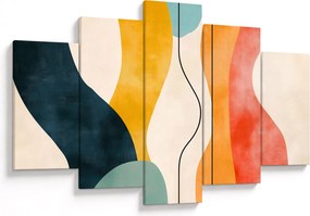 Obraz - Minimalistická farebná ilustrácia II. (150x105 cm)