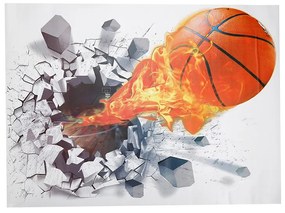 Veselá Stena Samolepka na stenu na stenu Basketbalová lopta