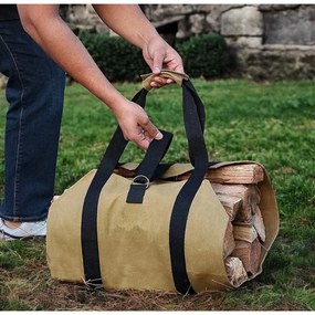 Taška na palivové drevo WOODGRIP, béžová