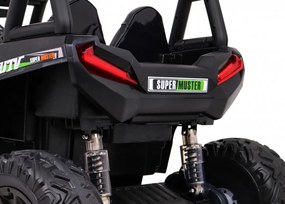 Ramiz Elektrická terénna bugina UTV pre deti zelená + diaľkové ovládanie + batožinový priestor + pomalý štart + EVA kolesá + MP3 LED