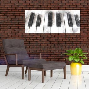 Obraz - Piano, aquarel (120x50 cm)