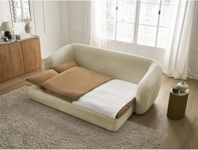 Taupe ženilková rozkladacia pohovka 228 cm Neyo – Bobochic Paris