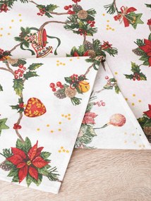 Vianočný behúň Cezmínové kúzlo - 40 × 180 cm