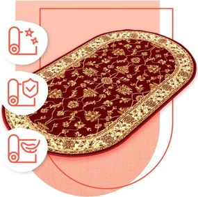 Koberec Agnella Standard Begonia bordový ovál