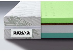 Tvrdý/stredne tvrdý penový obojstranný matrac 90x200 cm BonHarmony HR BIO - BENAB