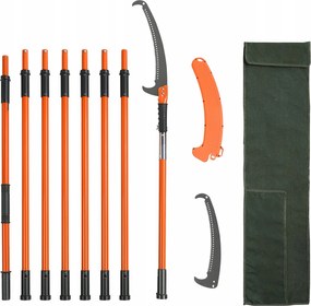 Teleskopická píla s hákom na rezanie dreva a konárov 2,24-8,24 m