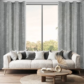 ZÁVES NA KRÚŽKOCH NILO 140X250 CM SIVÁ