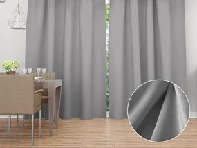 Biante Zamatový záves Velvet Prémium SVP-039 Sivý - šírka 135 cm 135x210 cm
