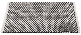 Čiern-obiela textilná kúpeľňová predložka 50x80 cm Covelo – Wenko