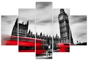 Obraz - Londýnske Houses of Parliament (150x105 cm)