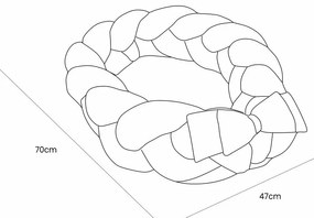 Sivé hniezdočko pre bábätko 47x70 cm – Meowbaby