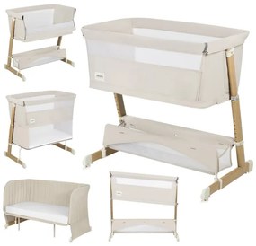 Lionelo - Detská postieľka 5v1 THOMI PLUS piesková