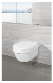 Villeroy & Boch ARCHITECTURA - Záchodové sedátko s poklopom Compact, s funkciou QuickRelease a SoftClose, biela alpin 9M66S201