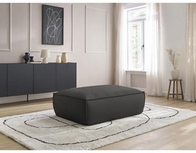 Čierna podnožka z imitácie kože Boheme – Bobochic Paris