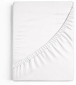 Bavlnená plachta s gumou 120x200 cm biela