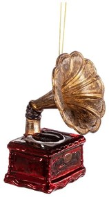 Ručne vyrobená vianočná ozdoba 11 cm Gramophone – Sass &amp; Belle