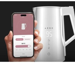 AENO - Inteligentná rýchlovarná kanvica s LED displejom 1,7 l 2200W/230V biela