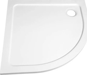 Aqualine TECMI sprchová vanička z liateho mramoru, štvrťkruh 90x90x3cm, R55 PQ559