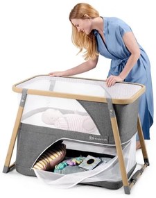 KINDERKRAFT - Cestovná postieľka 4v1 SOFI šedá