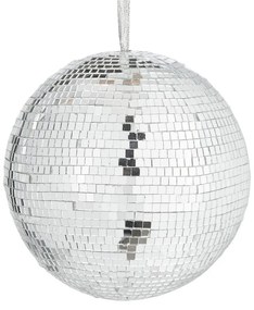 DISCO Guľa 15 cm - strieborná