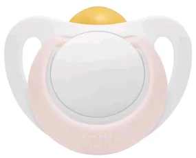 Dojčenský latexový cumlík NUK Star 0-6 m ružový