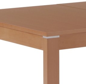 Autronic - Jedálenský stôl rozkladací 120+30x80x74 cm, doska MDF, dyha, nohy masív, tmavý buk - BT-6777 BUK3 VÝPRODEJ