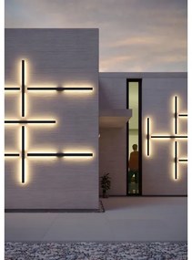 Redo 90623 -LED Vonkajšie nástenné svietidlo REFLEXA LED/20W/230V 3000K IP54 čierna