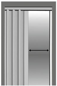 Skladacie dvere 004 08 čierny dub 90 cm