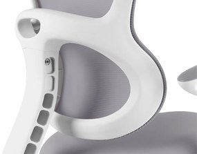 Detská rastúca stolička Neoseat JUNI 006 — látka, sivá