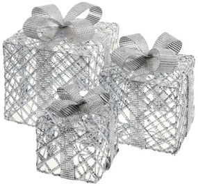 LED Vianočná dekorácia 72xLED/1,35W/230V strieborná