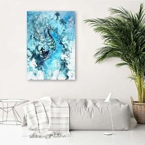Gario Obraz na plátne Maľovaný morský koník - Marta Horodniczy Rozmery: 40 x 60 cm