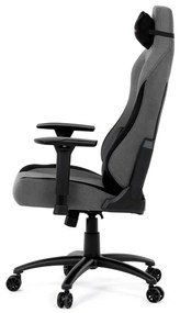 Autronic BONTEC Herné kreslo, hojdací mechanizmus, šedá látka, KA-F12 GREY2 Farba: Strieborná