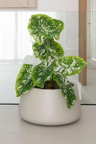 Kvetináč GORDO, sklolaminát, výška 29 cm, krémový