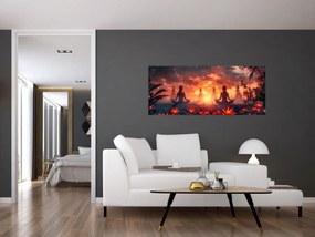 Obraz - Jóga v prírode (120x50 cm)