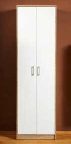 Šatníková skriňa Vincent, dub sonoma/biela