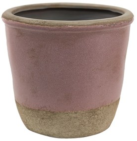 Ružovo-béžový keramický obal na kvetináč Pinae XL - Ø 19*19 cm