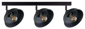 Bodové svietidlo FAUN 3xE27/60W/230V čierna