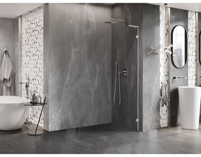 Mexen Lunar L, sprchová stena pravá 50 x 200 cm, 8mm číre sklo, chrómový profil, 830L-050-000-01-00-P