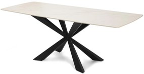 Noela Jedálenský stôl v dekore bieleho mramoru TERRON 200