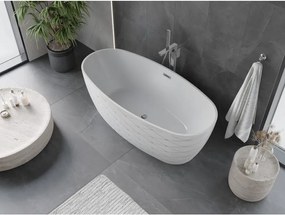 Mexen Olea, voľne stojaca vaňa 170 × 80 cm, biela lesklá, 52821708000-SS