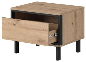 Sada  dvoch nočných stolíkov  PINTO II  Dub Artisan + čierna