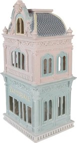 Decorative Figurine House 19x15x38 Cm Blue Plastic - 19*15*38 cm