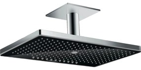 HANSGROHE Rainmaker Select horná sprcha 3jet, 466 x 300 mm, s prívodom zo stropu 100 mm, čierna/chróm, 24006600