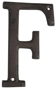 Nástenné kovové písmeno F - 13 cm