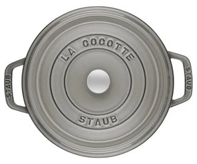 Staub Cocotte okrúhly hrniec 22 cm/2,6 l sivý, 1102218