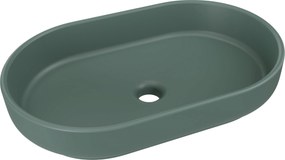 Comad Keramické umývadlo na dosku RIVER 2 FOREST GREEN MATT UN 55, zelená
