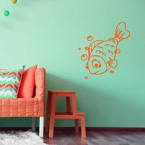 Veselá Stena Samolepka Kaprík Farba: oranžová, Veľkosť: 100 x 111 cm