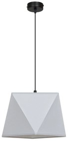 Závesné svietidlo Diamond, 1x textilné tienidlo (výber z 5 farieb), (výber z 2 farieb konštrukcie)