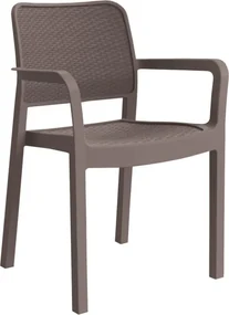 ALLIBERT SAMANNA záhradná stolička, Cappuccino