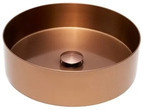 Umývadlo na dosku vo farbe rose gold SAT Aurum 38x38 cm bez prepadu SATAUR3838BRG, 1 ks